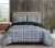Coleman Gregory Plaid Quilt - Gray Perspective: top