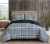Coleman Gregory Plaid Quilt - Gray Perspective: top
