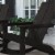 Poly Resin Rocking Adirondack Chair In Black - Set Of2 Perspective: top