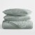 Linen Studio™ Modern Quilt Coverlet Soft Set in Diamond Stitching Perspective: top