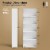 Costway 5-Shelf Storage Bookcase Modern Multi-Functional Display Cabinet Furniture White Perspective: top