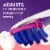 Oral-B 3D White Pro-Flex Stain Eraser Toothbrushes Perspective: top