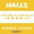 HALLS Sugar Free Honey Lemon Cough Drops Perspective: top
