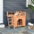 Wooden Pet House Dog Cat Puppy Room Bed Platform Bed Shelter Indoor Outdoor Perspective: top