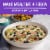 Frontera Chicken Queso Bowl Frozen Meal Perspective: top