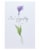 American Greetings #41 Sympathy Card (Flower) Perspective: top
