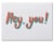 American Greetings Funny Miss You Card (Miss Your Face) Perspective: top
