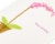Papyrus Birthday Card (Pink Orchid) Perspective: top