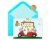 Papyrus Father's Day Card (Golf Cart) Perspective: top