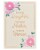 American Greetings #59 Mother's Day Card for Daughter (Lettering with Florals) Perspective: top