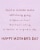 American Greetings Mother's Day Card for Mom (M For Mom) Perspective: top
