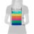 American Greetings Medium Gift Bag - Horizontal Multicolored Stripes (#5) Perspective: top