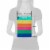 American Greetings Medium Gift Bag - Horizontal Multicolored Stripes (#5) Perspective: top