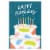 American Greetings Birthday Card - Birthday Cake (#21) Perspective: top