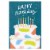 American Greetings Birthday Card - Birthday Cake (#21) Perspective: top