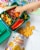 Milton's Craft Bakers Organic Cheesy Cheddar Crackers Perspective: top