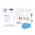 McKesson 50 Person Wall Mount First Aid Kit Plastic Case Perspective: top