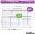 WallDeca Monthly Dry Erase Wall Calendar Planner Whiteboard: Wipe Off Erasable Calendar Perspective: top