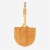 Chef Pomodoro Bamboo Pizza Paddle with Foldable Wood Handle for Easy Storage Perspective: top