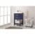 Design Element Group Cara 20  Single Sink Vanity in Blue Perspective: top