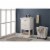Design Element Group Klein 20  Single Sink Vanity in White Perspective: top