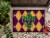 Mardi Gras Fleur de lis Purple Green and Gold Indoor or Outdoor Mat 24x36 Perspective: top