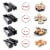 Sushi Maker Kit, AGPtek 11pcs DIY Sushi Making Kit Roll Sushi Maker Rice Roll Mold Including Perspective: top
