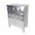 Wayborn Double Door Cabinet in Silver Leaf Perspective: top