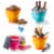 Top Race Foldable Pail Bucket Set of 3, 1/2 Gallons (2 Liters) Perspective: top