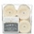 Inglow Flameless Wax Covered LED Votives – Cream Perspective: top