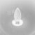Sterno Home Expressions Flameless Wax Rustic Pillar Candle - Grey Perspective: top