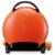 Napoleon TravelQ 2225 Rust Resistant Portable Compact Propane Gas Grill, Orange Perspective: top