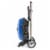 Napoleon TravelQ 285X Portable Propane Gas Grill w/ Scissor Cart & Griddle, Blue Perspective: top