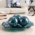 WHOLE HOUSEWARES | 11.5  Glass Mosaic Decorative Centerpiece Tray Turquoise | Home Décor Perspective: top