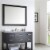 Vinnova Florence 48 Bathroom Vanity Framed Wall Mirror in Espresso Perspective: top