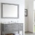 Vinnova Florence 48 Bathroom Vanity Framed Wall Mirror in Gray Perspective: top
