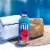 FIJI® Natural Artesian Bottled Water Perspective: top