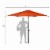 Slickblue - 9 ft Outdoor Market Patio Table Umbrella Push Button Tilt Crank Lift Perspective: top