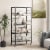 Slickblue 5-Tier Foldable Shelving Unit with Detachable Wheels and Anti-Toppling System Perspective: top