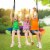 Slickblue 40" Multi-Color Flying Saucer Tree Swing Outdoor Play Set for Kids Perspective: top