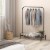 Slickblue Heavy Duty Clothes Stand Rack with Top Rod and Lower Storage Shelf Perspective: top