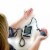 Advantage 6012N Series Adult Cuff Arm Home Semi Automatic Digital Blood Pressure Monitor Perspective: top