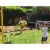 Open Goaaal JX-OGFJ3 Soccer Practice Net Rebounder Backstop with Goal, Junior Perspective: top