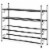 Ustech 3-Tier Slide-N-Adjust Multi-Position Metal Non-Slip Shoe Rack Perspective: top