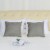 uxcell 2pcs Decorative Cotton Linen Square Throw Pillow Cover Cases for Couch Bed Gray Perspective: top
