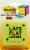 Post-it® Super Sticky Full Adhesive Notes - 6 Pack- Assorted Perspective: top