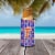 Letter F Football Green, Blue and Orange Ultra Hugger for slim cans Perspective: top