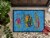 Carolines Treasures 8713JMAT Troical Fish and Seaweed on Blue Doormat 24x36 Perspective: top