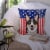 Carolines Treasures  BB2185PW1414 American Flag and Tricolor Corgi Fabric Decora Perspective: top
