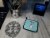 Carolines Treasures BB1174PTHD Checkerboard Blue Italian Greyhound Pair of Pot Perspective: top